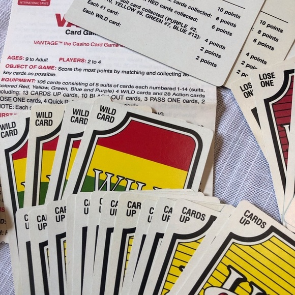 Vintage 1985 Vantage Card Game by The Makers of Uno Complete - Picture 10 of 12
